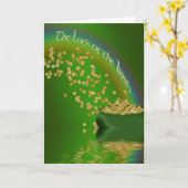 De Luck of the Irish - Pot of Gold/Rainbow Kaart (Gele Bloem)