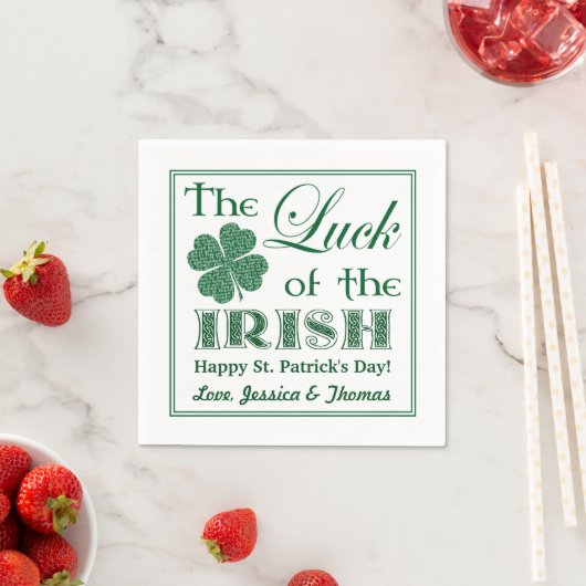 De Luck of the Irish St. Patrick's Day Servet (Insitu)