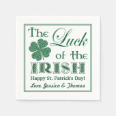 De Luck of the Irish St. Patrick's Day Servet (Voorkant)