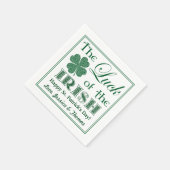 De Luck of the Irish St. Patrick's Day Servet (Hoek)