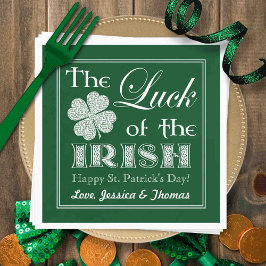 De Luck of the Irish St. Patrick's Day Servet