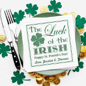 De Luck of the Irish St. Patrick's Day Servet