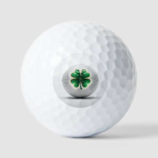 De "Lucky Clover" Golfbal Golfballen (Voorkant)