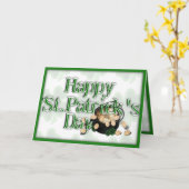 De Lucky Clovers & Pot of Gold Kaart (Gele Bloem)