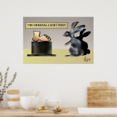 De Lucky Foot van Anjo Lafin Poster (Keuken)