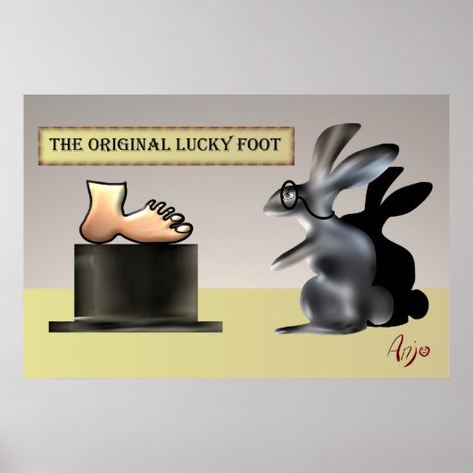 De Lucky Foot van Anjo Lafin Poster (Voorkant)