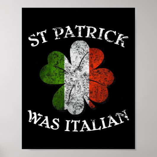 De Lucky Leprechaun Winkel St. Patrick Was Italiaa Poster (Voorkant)