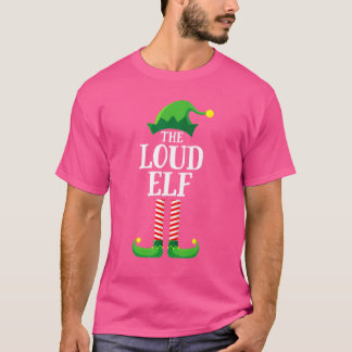 De luide Elf Matching Family Group kerstpajam T-shirt