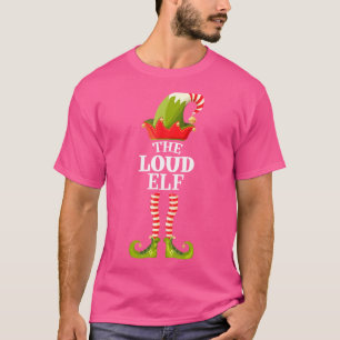 De luidruchtige elf Kerst groep bijpassende famili T-shirt