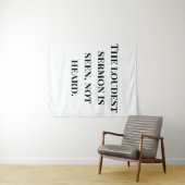 De luidste preek wandkleed (In Situ (horizontaal))