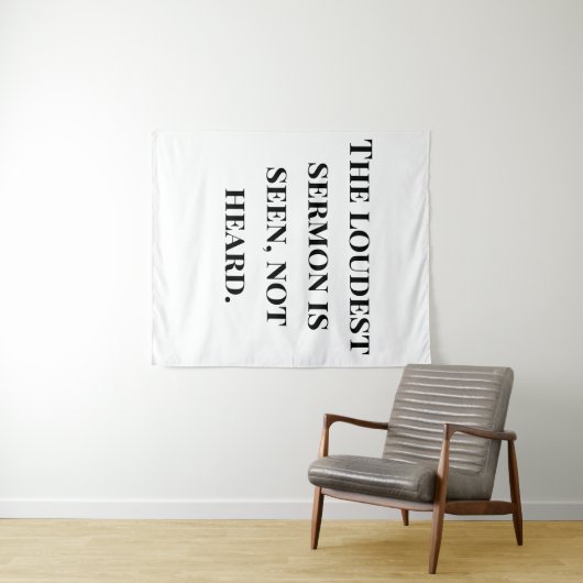 De luidste preek wandkleed (In Situ (horizontaal))