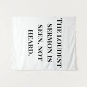 De luidste preek wandkleed (Voorkant (horizontaal))