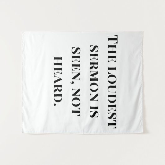 De luidste preek wandkleed (Voorkant (horizontaal))