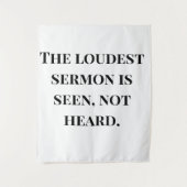 De luidste preek wandkleed (Voorkant)