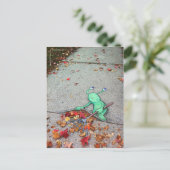 de luie bladraker briefkaart (Staand voorkant)