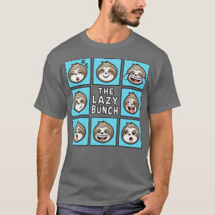 DE LUIE BUNCH Funny Sloths T-shirt