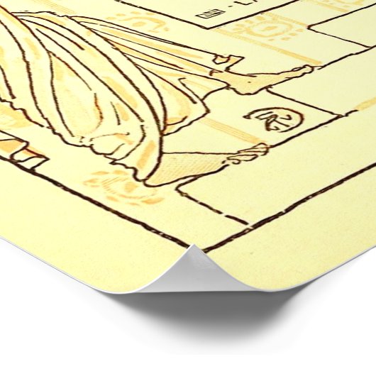 De luie huisvrouwen Walter Crane Small Poster (Hoek)