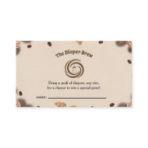 De Luier Brouwsel Koffie Baby Shower Luier Raffle