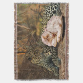 De luipaard moet liggen bij het kind-Isaiah 11 Deken (Voorkant Verticaal)