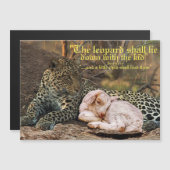 De luipaard moet liggen met de lamb-Isaiah 11 (Voorkant / Achterkant)