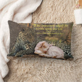 De luipaard moet liggen met de lamb-Isaiah 11 Kussen (Deken)