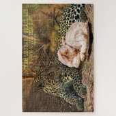 De luipaard moet liggen met de lamb-Isaiah 11 Legpuzzel (Verticaal)