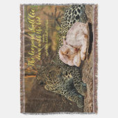 De luipaard zal met kind-Isaiah 11 liggen Deken (Voorkant Verticaal)