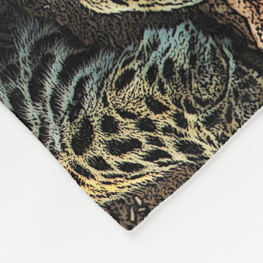 De luipaard zal met kind-Isaiah 11 liggen Fleece Deken (Hoek)