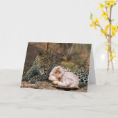 De luipaard zal met lam-Isaiah 11 liggen Kaart (Gele Bloem)