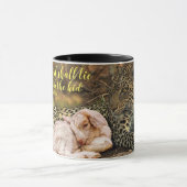 De "luipaard zal neer met het kind " Isaiah 11 Mok (Midden)