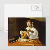 De luitspeler - Caravaggio Briefkaart (Voorkant / Achterkant)