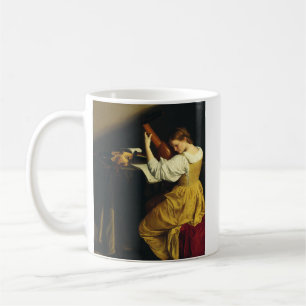 De luitspeler door Orazio Gentileschi Kunst Koffiemok