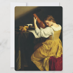 De luitspeler van Orazio Gentileschi Kaart