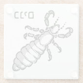 De luizenplaag voor Seder Glazen Onderzetter (Achterkant)