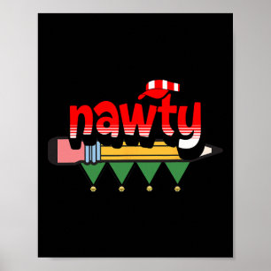 De Lulu Darling Naughty of Nice List Christmas Pa Poster