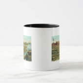 De Lumber Mill en Dam, de rivier gevuld met Mok (Midden)