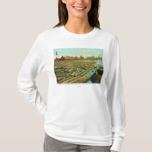 De Lumber Mill en Dam, de rivier gevuld met T-shirt