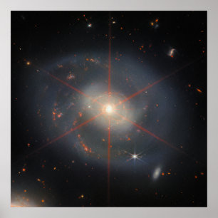 De Luminous NGC 7469 Galaxy   JWST Poster