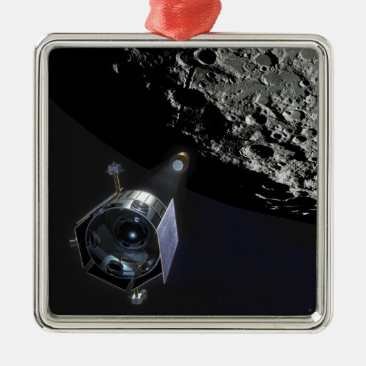 De Lunar CRater Observation Metalen Ornament (Voorkant)