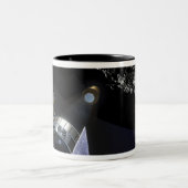 De Lunar CRater Observation Tweekleurige Koffiemok (Center)