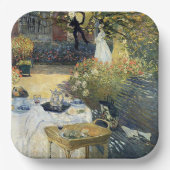 De lunch Claude Monet    Papieren Bordje (Voorkant)