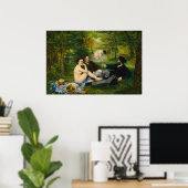 De lunch op het gras van Edouard Manet Poster (Thuiskantoor)