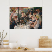 De lunch van de boot partij door Pierre A. Renoir Poster (Keuken)