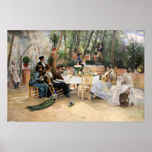 De lunch van Scandinavische kunstenaars Hugo Bir Poster