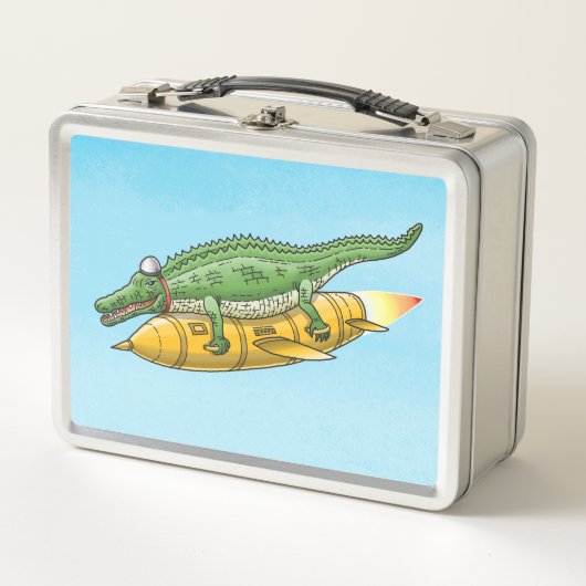 De Lunchbox van de Raketkrokodil (Voorkant)