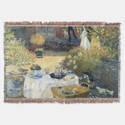 De Luncheon Claude Monet Deken (Voorkant)