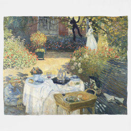 De Luncheon Claude Monet Fleece Deken
