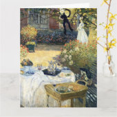 De Luncheon Claude Monet Kaart (Gele Bloem)