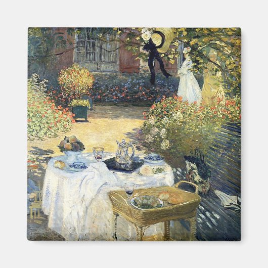 De Luncheon Claude Monet Magneet (Voorkant)