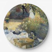 De Luncheon Claude Monet Papieren Bordje (Voorkant)